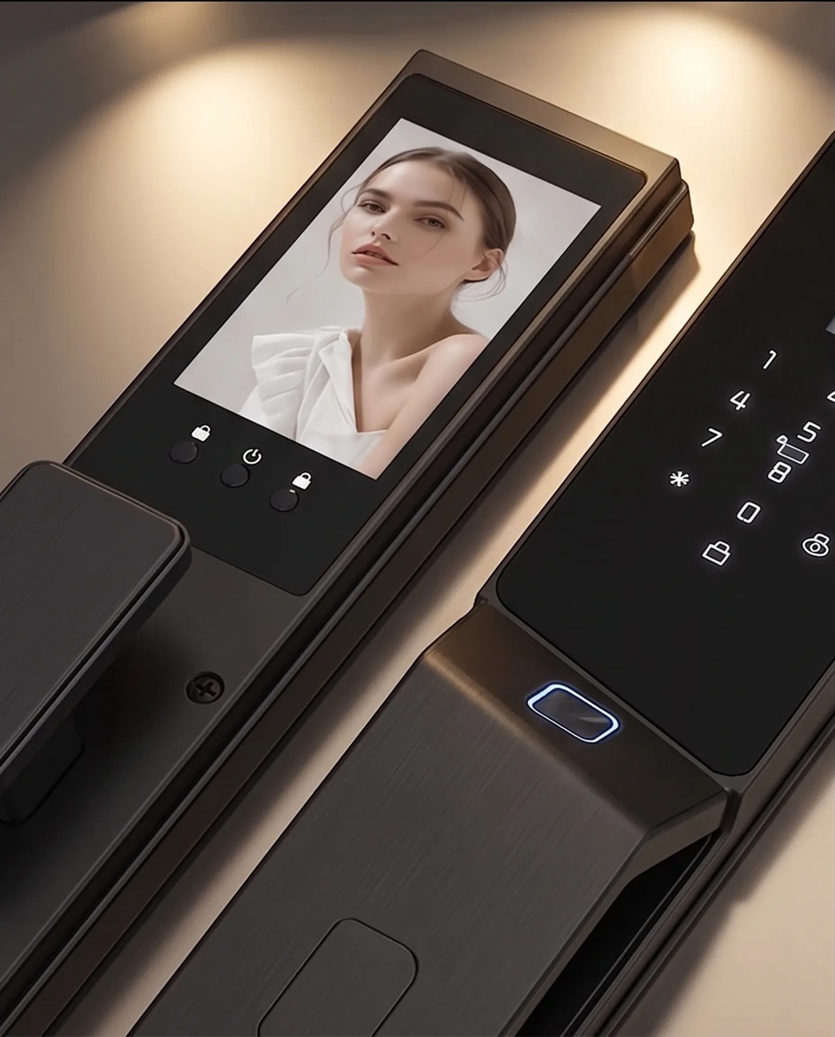 კარის ჭკვიანი საკეტი V50 Ultra Visual Video Smart Lock - 3